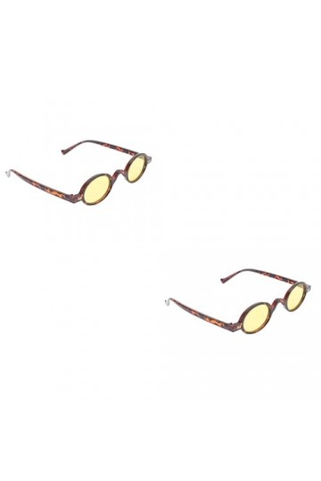 Abaodam 2 Paires Lunettes De Soleil Vintage Verres Verts Lunettes De Soleil Femme Lunettes Des Années 70 Lunettes De Soleil à