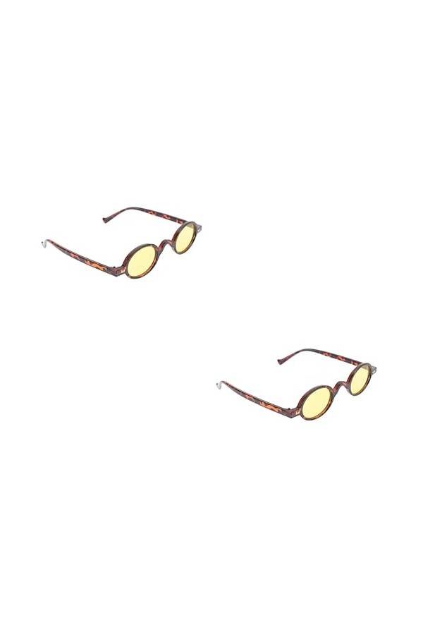 Abaodam 2 Paires Lunettes De Soleil Vintage Verres Verts Lunettes De Soleil Femme Lunettes Des Années 70 Lunettes De Soleil à