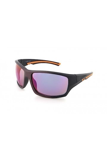 Basley Lunettes de Soleil Sportives Unisexes 8170-s-39, Noir/Orange, Taille Unique Homme