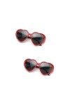 ABOOFAN Lunettes De Soleil En Forme De Cœur 2 Pièces Accessoires DAmour