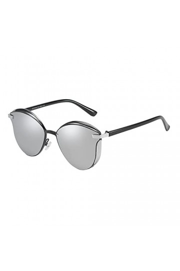 Dorjuli Lunettes de soleil vintage pour femme - Lunettes de soleil rondes classiques - Lunettes amusantes - Confortables - Ha