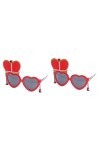 SOIMISS 2Pcs Lunettes Pour Femmes Femmes Lunettes Lunettes En Forme De Coeur Lunettes De Soleil À La Mode Pour Femmes Femmes 
