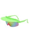 Lunettes de soleil de sport avec protection UV pour adulte - Verres miroir - Lunettes de soleil steampunk - Lunettes de solei