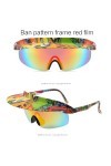 Lunettes de soleil de sport avec protection UV pour adulte - Verres miroir - Lunettes de soleil steampunk - Lunettes de solei