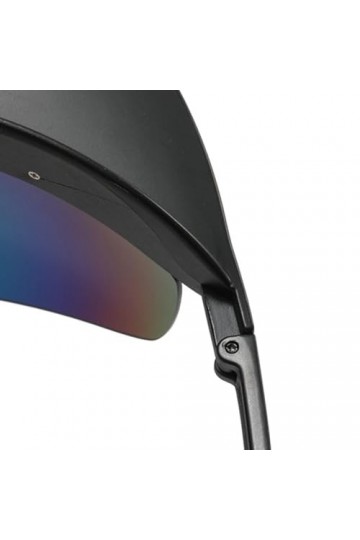 Lunettes de soleil de sport avec protection UV pour adulte - Verres miroir - Lunettes de soleil steampunk - Lunettes de solei