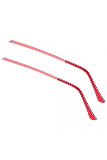 LNQ LUNIQI 1 paire de branches de rechange universelles en métal pour lunettes de soleil fines bordeaux , Rouge, Medium