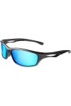 Balinco Lunettes de sport polarisées Lunettes de soleil Lunettes de vélo avec protection UV400 pour femmes et hommes Conduite