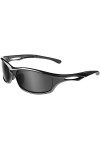 Balinco Lunettes de sport polarisées Lunettes de soleil Lunettes de vélo avec protection UV400 pour femmes et hommes Conduite
