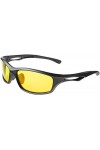Balinco Lunettes de sport polarisées Lunettes de soleil Lunettes de vélo avec protection UV400 pour femmes et hommes Conduite