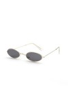 1 PC Rétro Monture En Métal Petites Lunettes De Soleil Rectangle Pour Femmes Hommes Vintage Punk UV400 Lunettes De Protection