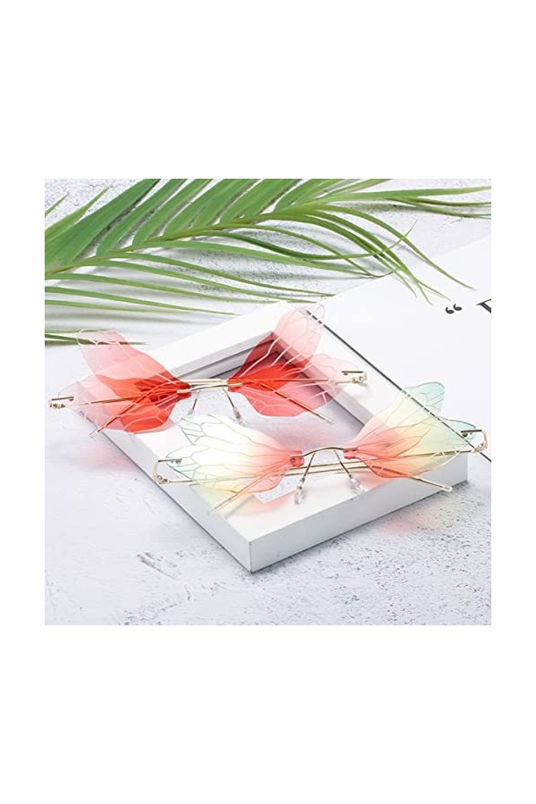 Abaodam Lunettes De Soleil Libellule Lunettes De Soleil Femme Tendance Lunettes De Soleil Tendance Pour Femmes Lunettes Aile 
