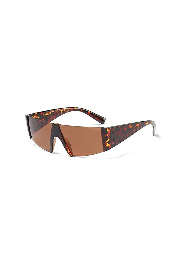 YUANCHENG Rétro Demi-Monture Lunettes carrées de Sport Lunettes de Soleil en Plein air Femmes Lunettes de Soleil UV400 Hommes