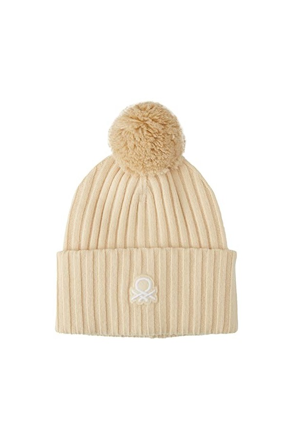 United Colors of Benetton Bonnet 1144D0975, Beige 025, OS Femme