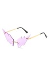 HWRHWR Personnalité Cool Lunettes Drôles Gradient Couleur Lunettes De Soleil Femmes