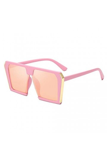 YUANCHENG Femmes lunettes de soleil carrées dames lunettes de soleil surdimensionnées nuances féminines rose-rose