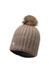Buff Bonnet Knitted et Polar A Glen Femme, Beige Chic, One Size