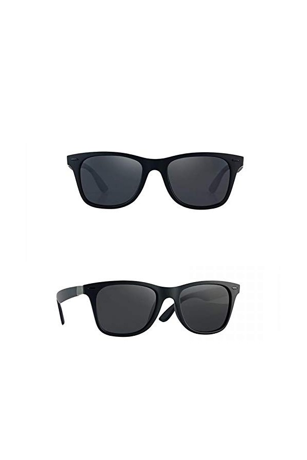 EDCPLM Lunettes De Soleil Hommes Femmes Lunettes De Soleil Polarisées Mode Sport Pilote Rétro Lunettes De Soleil pour Homme F