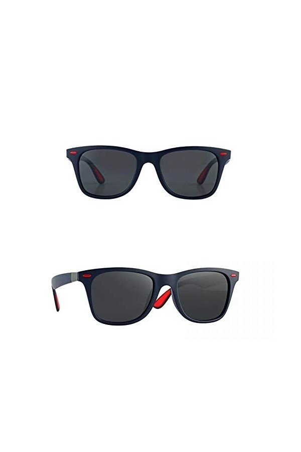 EDCPLM Lunettes De Soleil Hommes Femmes Lunettes De Soleil Polarisées Mode Sport Pilote Rétro Lunettes De Soleil pour Homme F