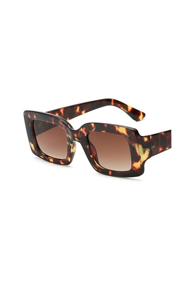 RCJOLLZ Mode carré Lunettes de Soleil Femmes 2022 Marque de Luxe Haute qualité Protection UV Nuances Femmes