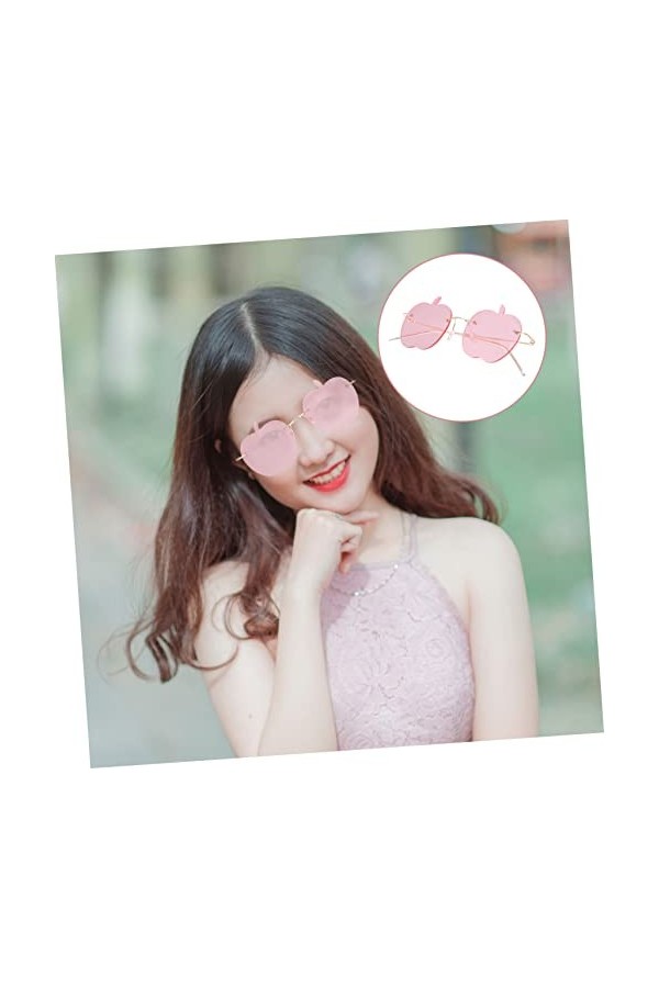 ABOOFAN 2 Paires De Lunettes De Soleil Drôles Coeur Lunettes De Soleil Femmes Lunettes De Soleil De Bal Lunettes Pour Hommes 