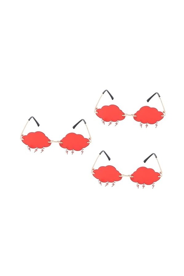 GALPADA 2 Paires Lunettes De Soleil Nuage Accessoires Mignons Lunettes De Soleil Déguisées Lunettes De Soleil Surdimensionnée