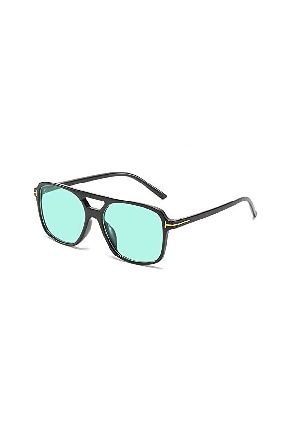 LUOXUEFEI De Soleil Lunettes Lunettes De Soleil Carrées Hommes Lunettes De Soleil Pour Femmes Lunettes Jaune Bleu Vert