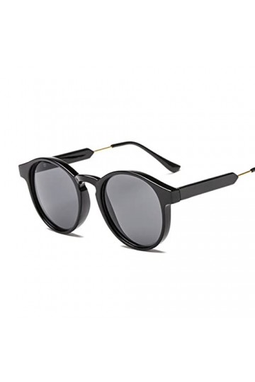 PAXAS Lunettes de soleil design œil de chat femme rétro femme lunettes de soleil classique noir miroir sexy léopard noir gris