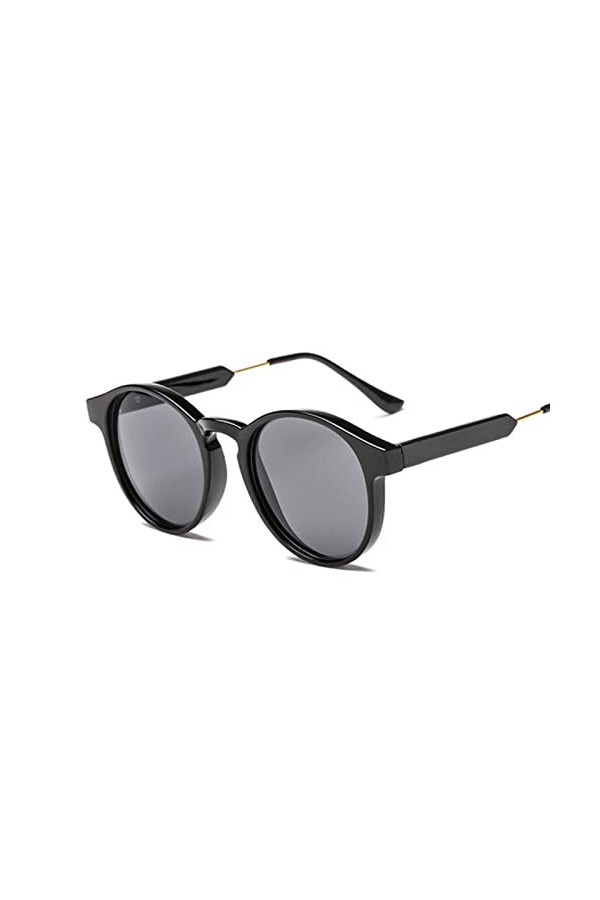 PAXAS Lunettes de soleil design œil de chat femme rétro femme lunettes de soleil classique noir miroir sexy léopard noir gris