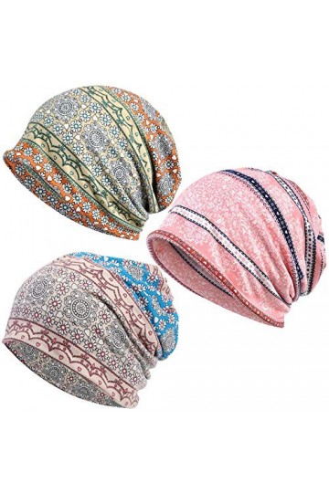 Kayier Bonnet ample décontracté chimio pour femme, Lot de 3, Taille unique