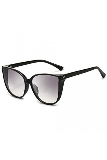 SUNGAIT Vintage surdimensionné femmes lunettes de soleil dégradé grand verre mode nuances UV400 Protection SGT8022 Cadre Noi