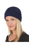 Trigema Fleece Mütze Bonnet, Bleu 046 , Taille M Femme