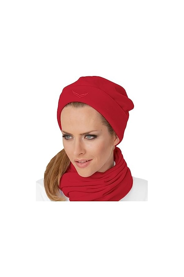Trigema Fleece Mütze Bonnet, Bleu 046 , Taille M Femme