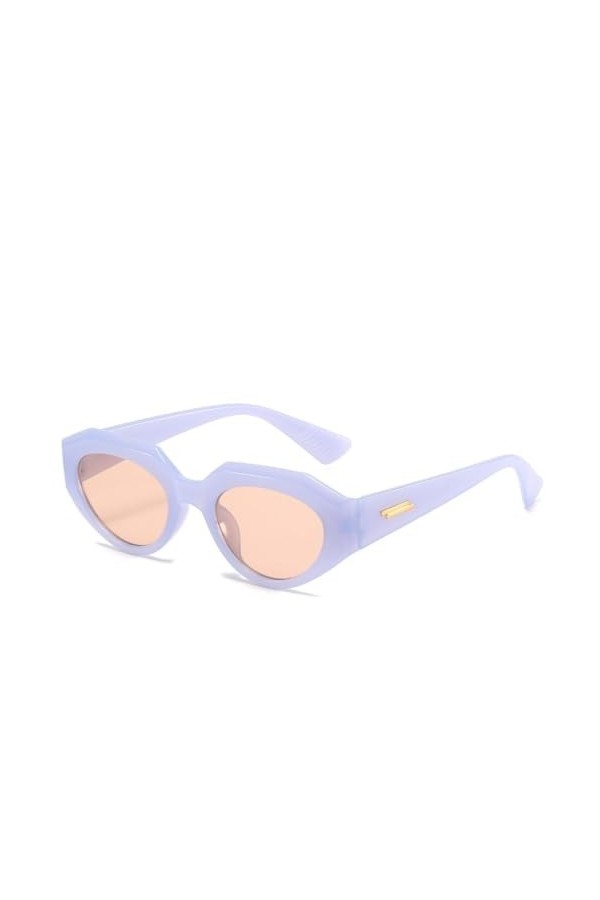 MUTYNE Lunettes de Soleil Oeil de Chat pour Dames Femmes Mode Vintage Rétro Petit Cadre Lunettes de Soleil Femme Protection U