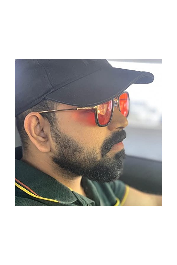 CSRP Style de Mode de Luxe pour Hommes Lunettes de Soleil Hommes Square Design Lunettes de soleil-C14Gold BS