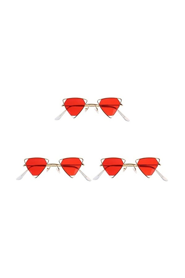 SOIMISS 3 Pièces Lunettes De Soleil Pour Femmes Lunettes De Soleil à La Mode Lunettes De Soleil Unisexes Lunettes De Mode Pou