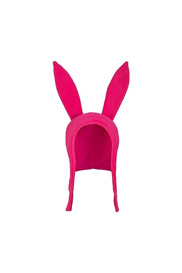 Concept One Bobs Burgers Louise Cosplay Bunny Oreilles Souples Bonnet Polaire, Rose, 0 Mixte