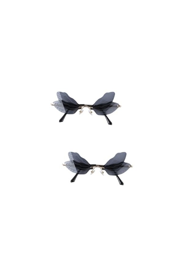 Abaodam 2 Pièces Des Lunettes De Soleil Lunettes De Soleil Papillon Pour Enfants Habiller Des Lunettes Sans Monture Lunettes 