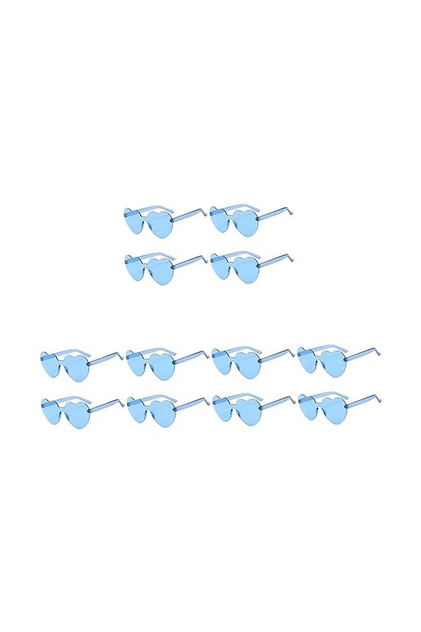 ABOOFAN 12 Pcs Xxcm Adultes En Plein Air Bonbons Nouveauté Femmes Robes Accessoires Lunettes De Soleil Sans Cadre Fille Trans