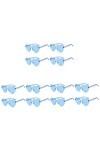 ABOOFAN 12 Pcs Xxcm Adultes En Plein Air Bonbons Nouveauté Femmes Robes Accessoires Lunettes De Soleil Sans Cadre Fille Trans