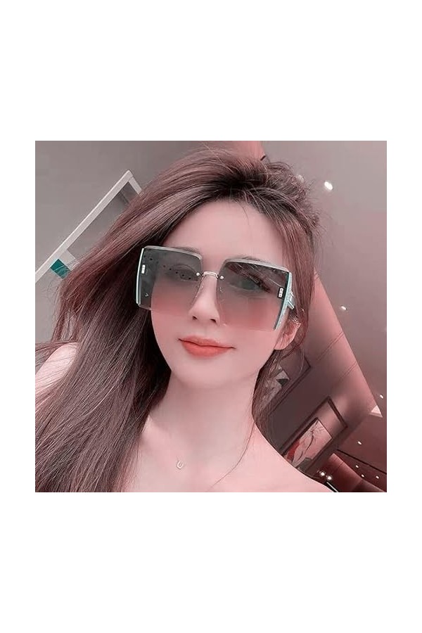 monmandi Lunettes de soleil pour femme - Lunettes de soleil de voyage décontractées, marron