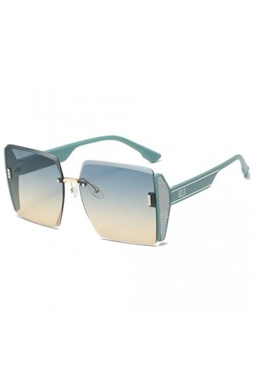 monmandi Lunettes de soleil pour femme - Lunettes de soleil de voyage décontractées, Vert