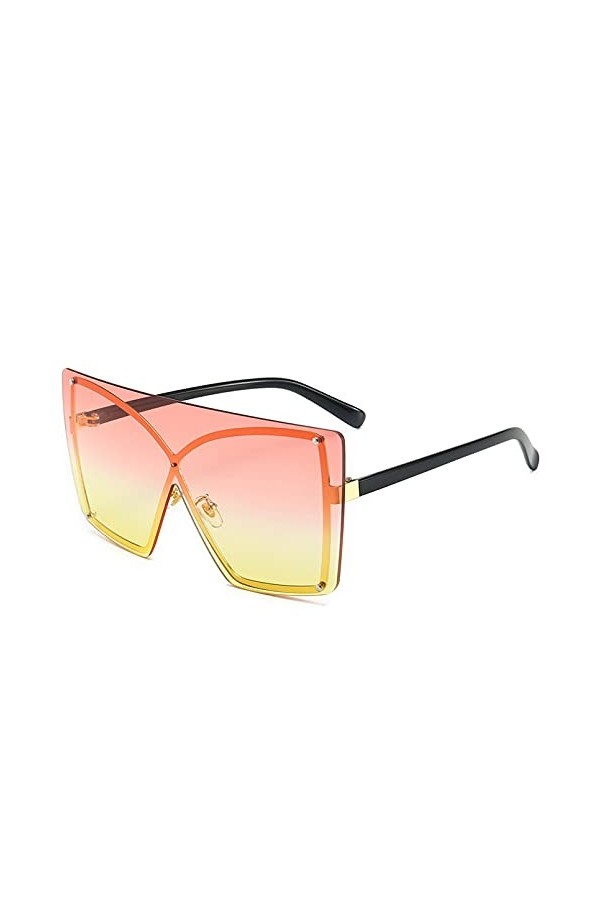 LUOXUEFEI De Soleil Lunettes Lunettes De Soleil Sans Monture Surdimensionnées Pour Femmes Lunettes De Soleil Carrées Lunettes