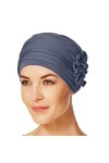Christine Headwear Lotus Turban Bandeau, Blue, Taille Unique aux Femmes