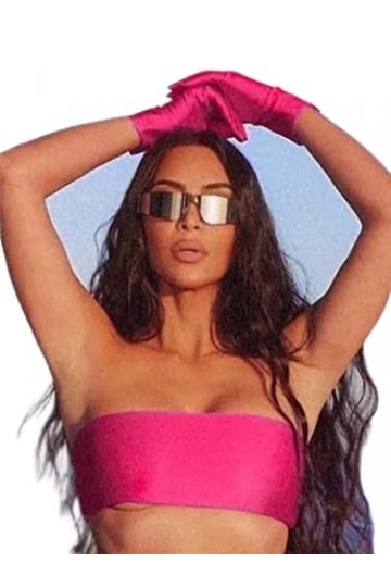 DSAI Lunettes de soleil tendance pour femmes et hommes - Lunettes punk Cyberpunk Y2k - Lunettes de designer miroir - Lunettes