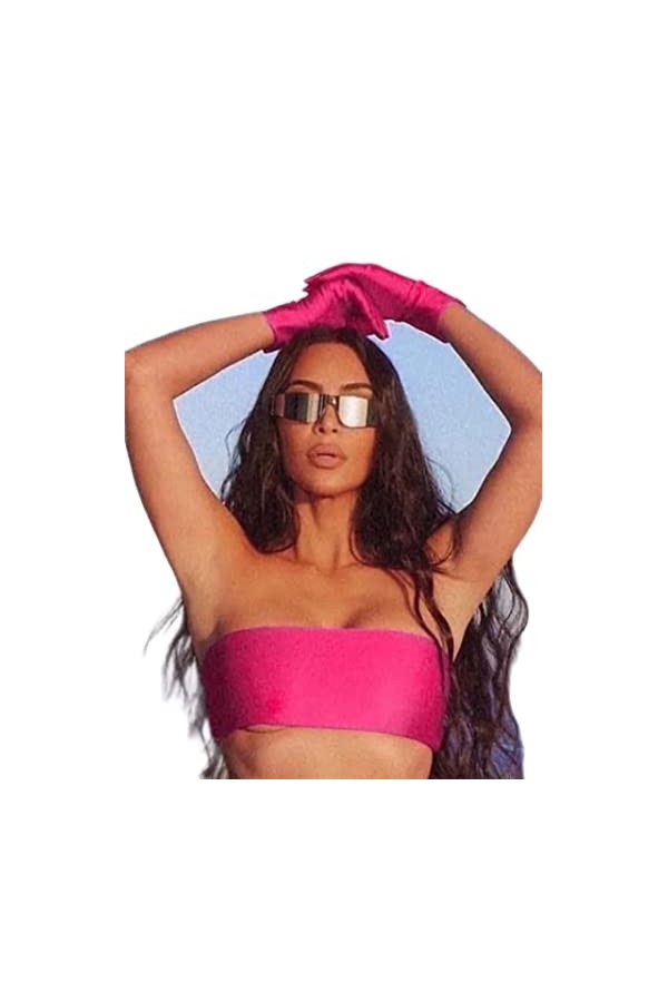 DSAI Lunettes de soleil tendance pour femmes et hommes - Lunettes punk Cyberpunk Y2k - Lunettes de designer miroir - Lunettes