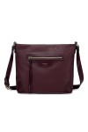 David Jones - Sac Bandoulière Femme Multipoche - Besace Sacoche Grand Sac à Main Porté Epaule Simili Cuir - Poche Multiple Zi