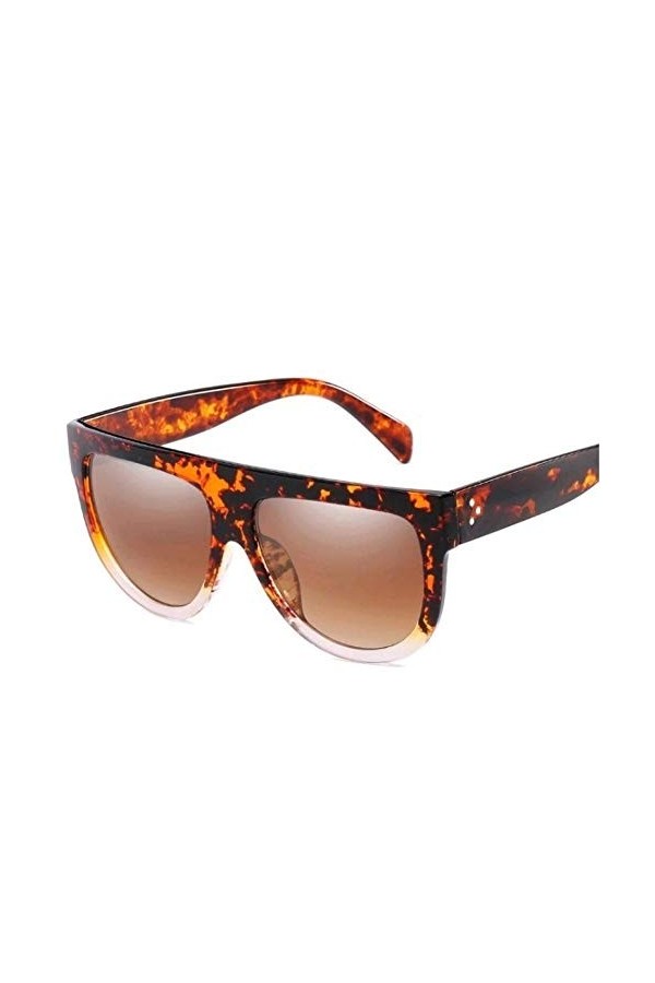 EDCPLM Lunettes De Soleil Hommes Femmes Plus Récentes Lunettes De Soleil Vintage Surdimensionnées Femmes Hommes Lentille Dégr