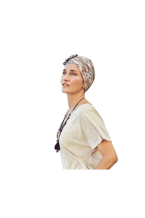 Christine Headwear Lotus Turban Bandeau, Blue, Taille Unique aux Femmes