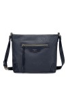 David Jones - Sac Bandoulière Femme Multipoche - Besace Sacoche Grand Sac à Main Porté Epaule Simili Cuir - Poche Multiple Zi