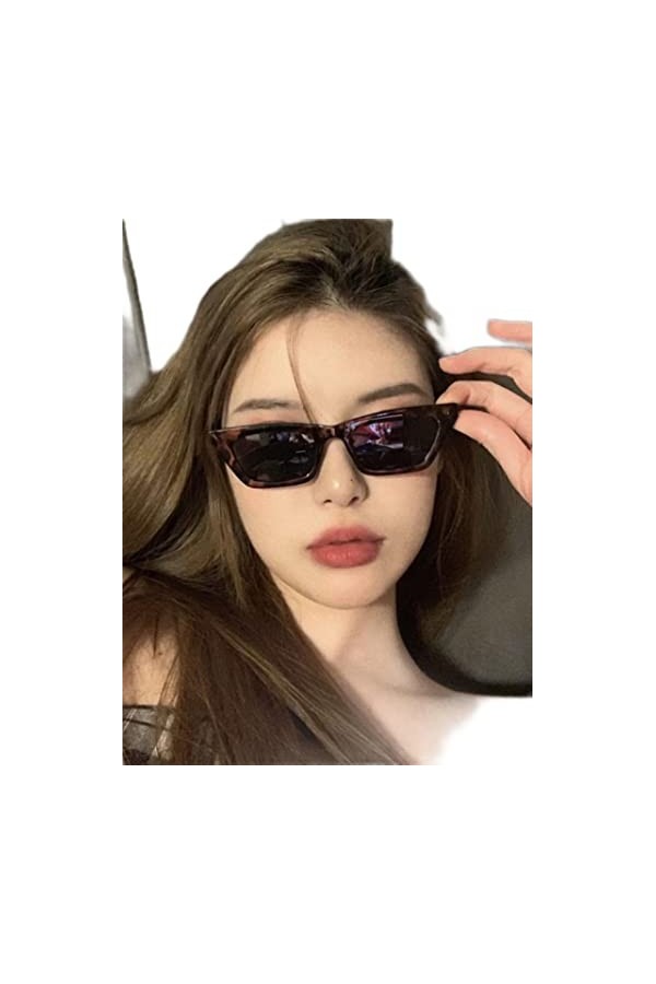 YANGQI Lunettes de soleil rétro œil de chat steampunk pour homme et femme - Design de luxe rétro classique vintage sexy - Gri